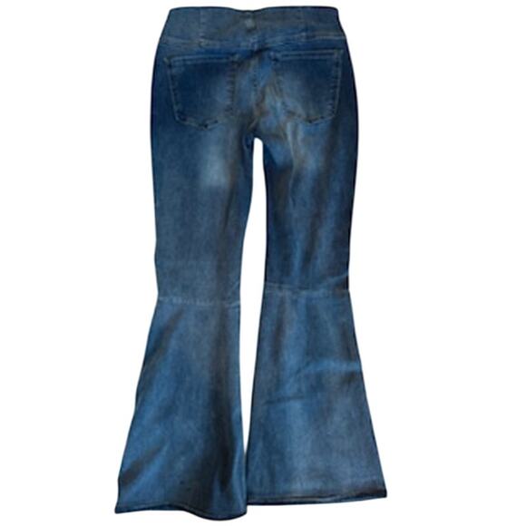 Free People Denim-Reg Wash We The Free Penny Pull-On Flare Jeans Jeans Size 29 - Picture 4 of 5